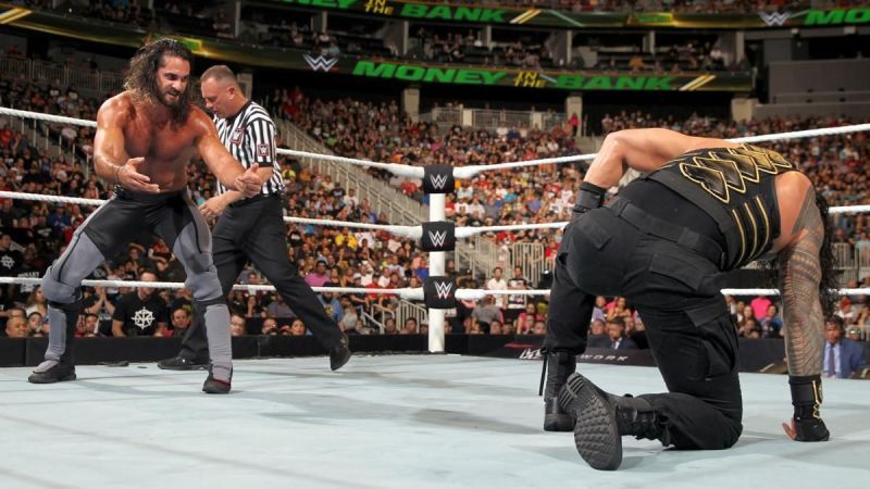 Roman Reigns vs Seth Rollins from MITB 