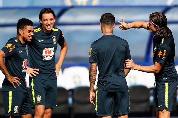 Brazil national football team in training in Sochi