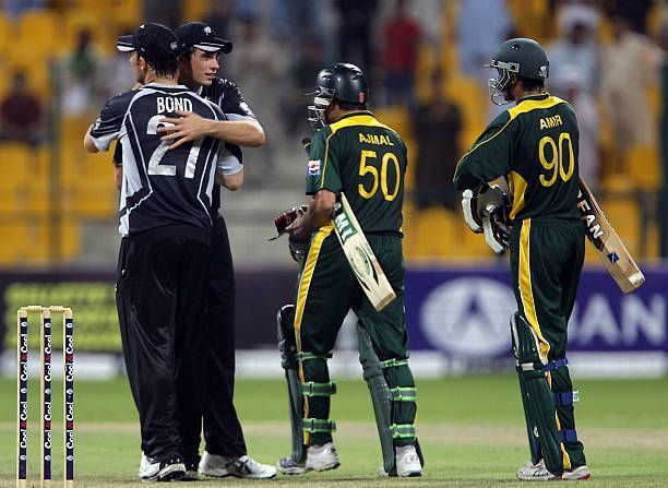 Amir and Amjal during their incredible partnership against New Zealand