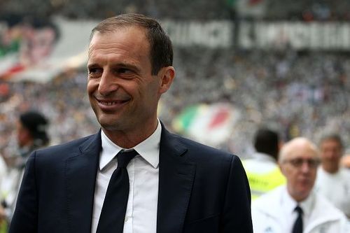 Massimiliano Allegri, head coach of Juventus FC, looks on...