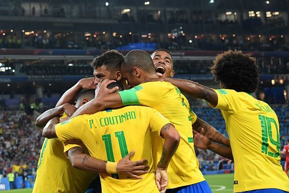 Brazil ran out 2-0 winners in the end to secure qualification to the next round