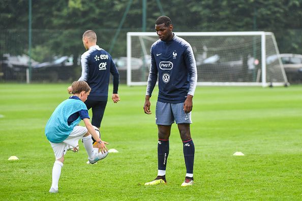 Training Session and Press Conference French Football Team