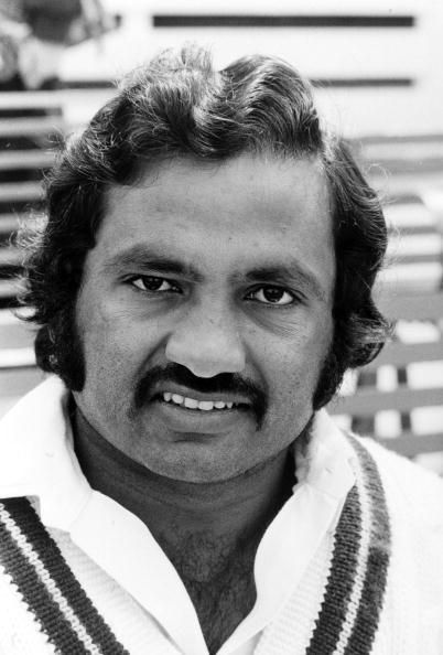 Sport. Cricket. pic: 1977. Mushtaq Mohammad, Northamptonshire and Pakistan. Mushtaq Mohammad played in 57 Test matches for Pakistan between 1959-1979.