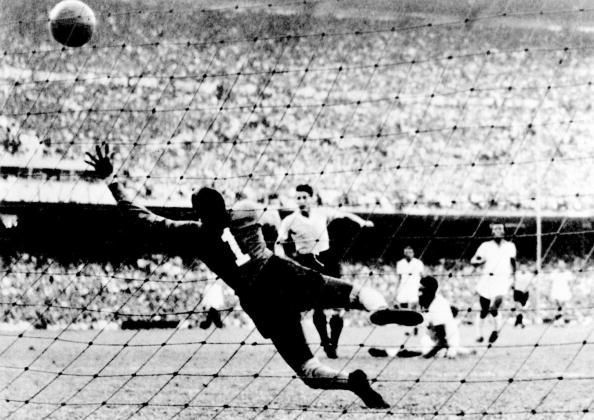 File photo taken 16 July 1950 at the Maracan stadi