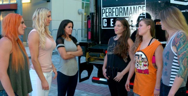 The Four Horsewomen of WWE and MMA are set to do battle soon.