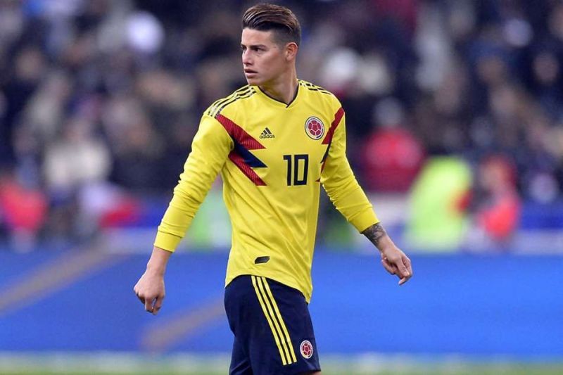 James Rodriguez will hope to reproduce his World Cup 2014 form for Colombia