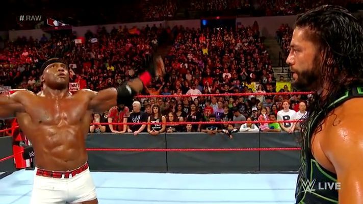 Lashley added salt to the loss by mocking spear.