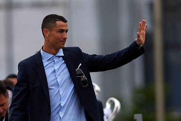 Real Madrid Celebrate After Victory In The Champions League Final Against Liverpool