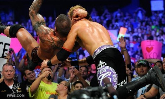 Orton&#039;s post-match beat-down of Christian