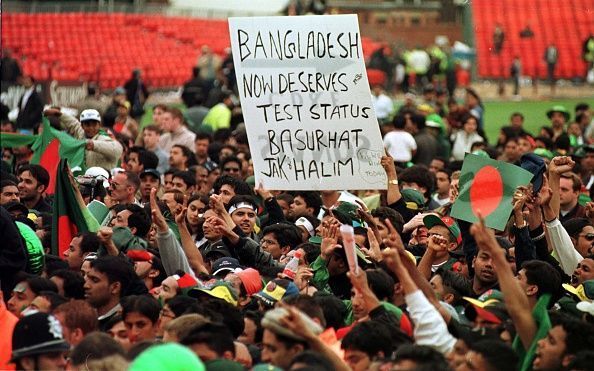 Cricket/Bangladesh fans celebrate