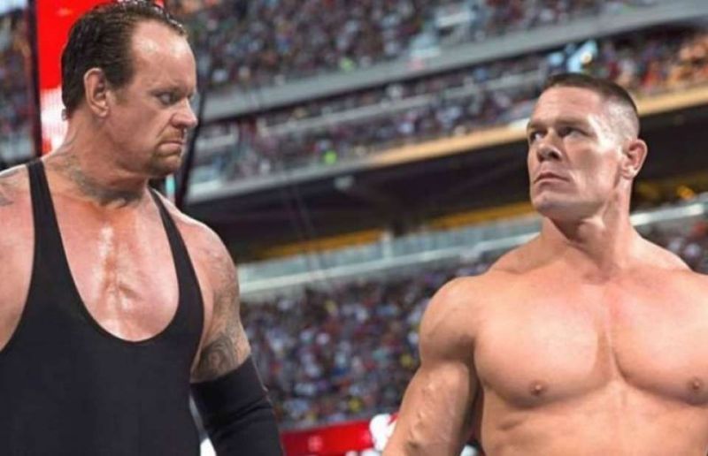 Image result for wwe undertaker vs john cena