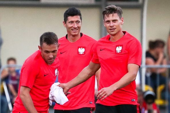 2018 FIFA World Cup: Team Poland in training