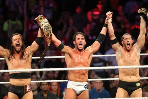 Adam Cole, Roderick Strong, and Kyle O'Reilly of The Undisputed Era 