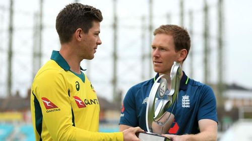 Tim Paine Eoin Morgan - cropped