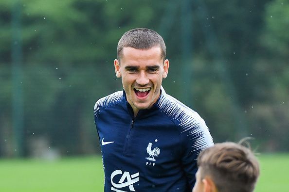 Training Session and Press Conference French Football Team