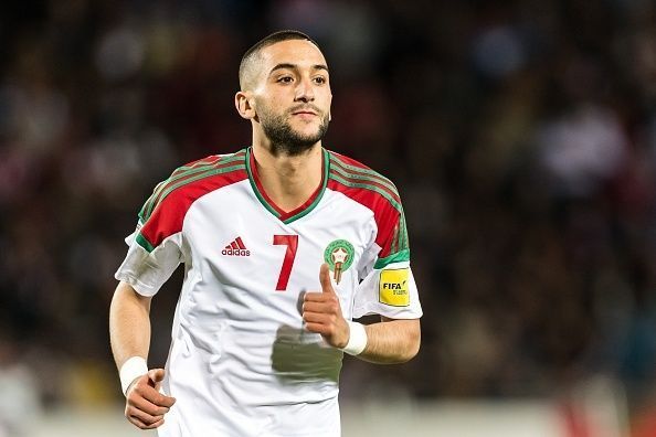 Ziyech was born in the Netherlands and plays for Morocco.