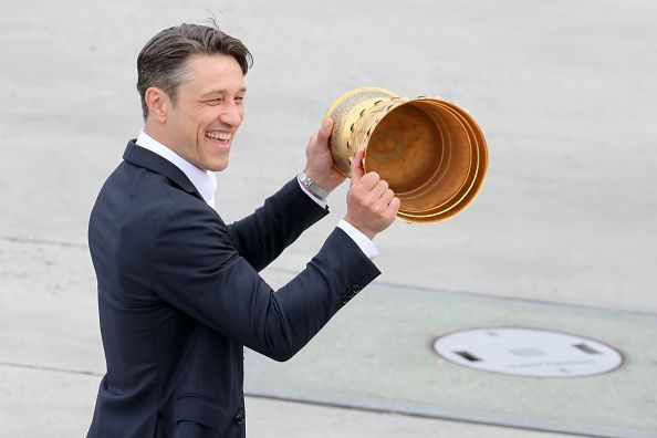 Eintracht Frankfurt Celebrates Winnning The DFB Cup