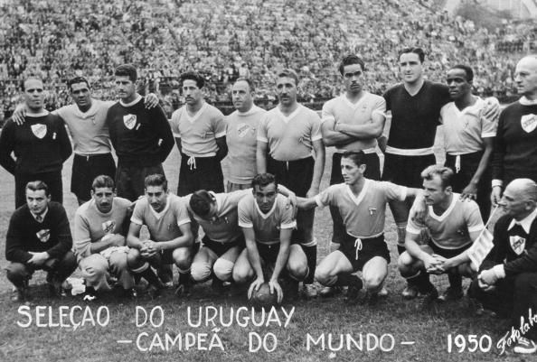 Sport. Football. World Cup Final. Rio de Janeiro. Brazil 1 v Uruguay 2. The 1950 World Champions, Uruguary team group.
