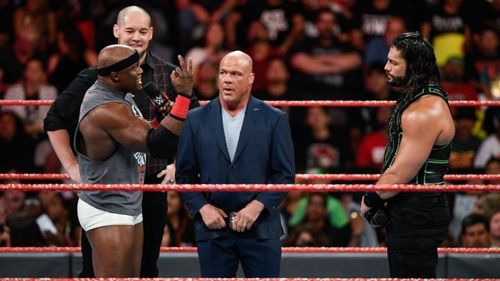 Angle announced that the number one contender's match at Extreme Rules was cancelled