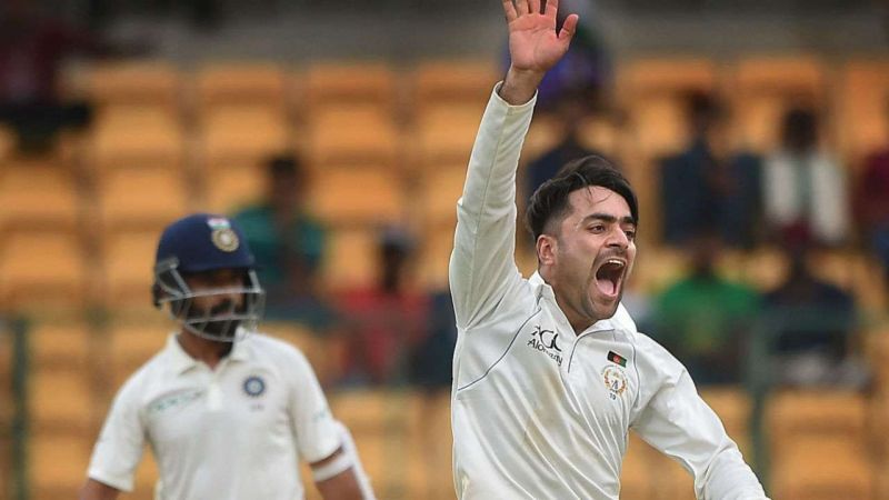 Image result for rashid khan afghanistan in india test