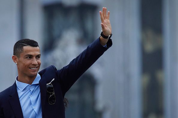 Real Madrid Celebrate After Victory In The Champions League Final Against Liverpool