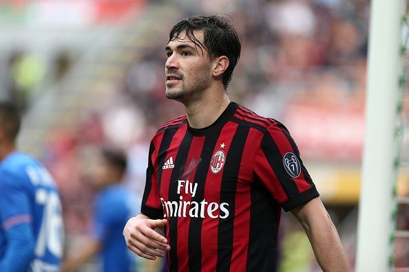 Alessio Romagnoli of Ac Milan    during the Serie A football...