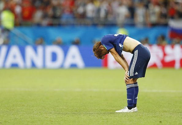 Football: Japan vs Belgium at World Cup