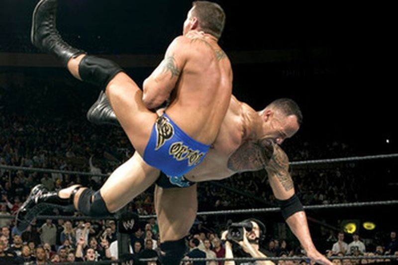 Image result for the rock vs randy orton