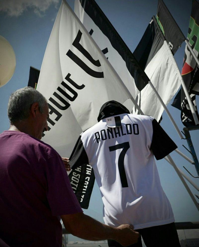 Replica Ronaldo jerseys are already being sold in Turin