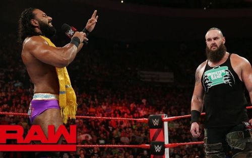 Jinder Mahal acted out his yoga gimmick opposite an irate Braun Strowman on this week's RAW