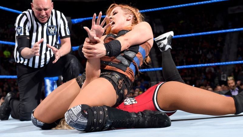 Image result for wwe becky vs carmella 24 july 2018