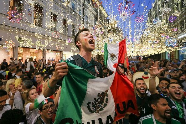 2018 FIFA World Cup: football fans in Moscow