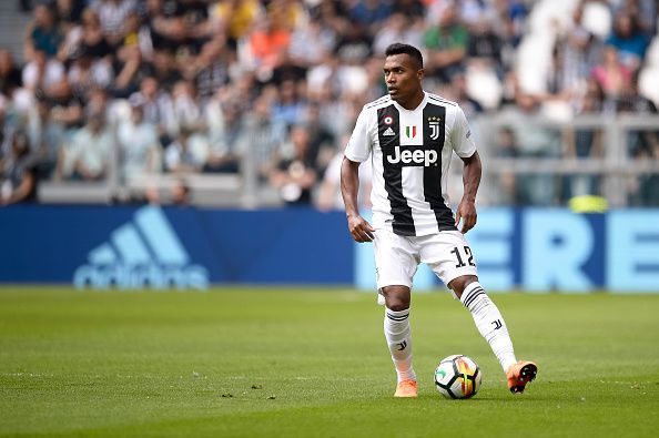 Alex Sandro of Juventus FC in action during the Serie A...