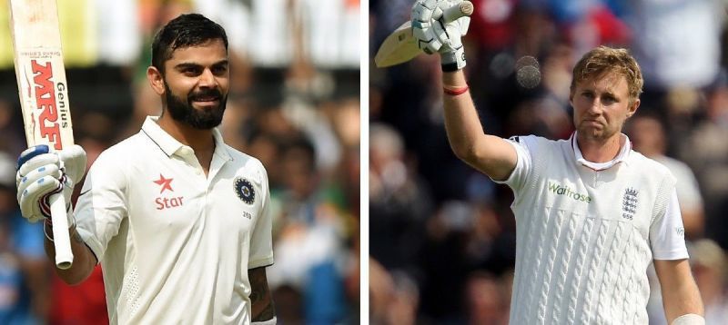 Image result for England vs India 2018 Test series Root vs Kohli