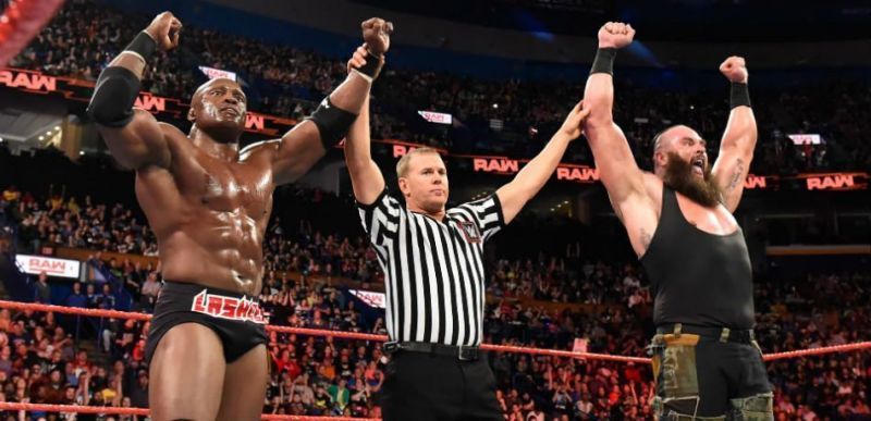Lashley and Strowman would be a formitable match up of strength and size between them. Image courtesy of thechairshot.com
