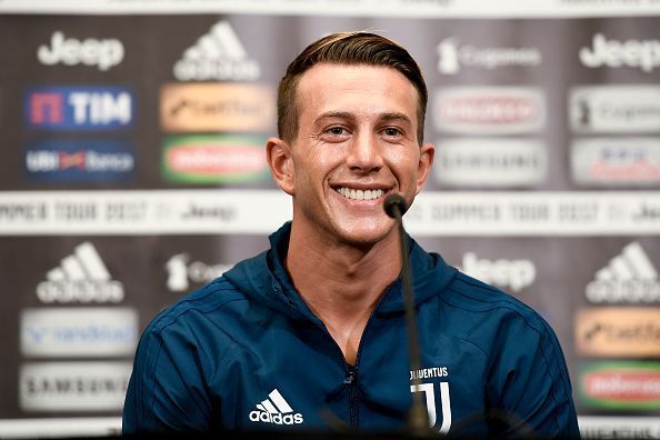 Juventus player Federico Bernardeschi press conference