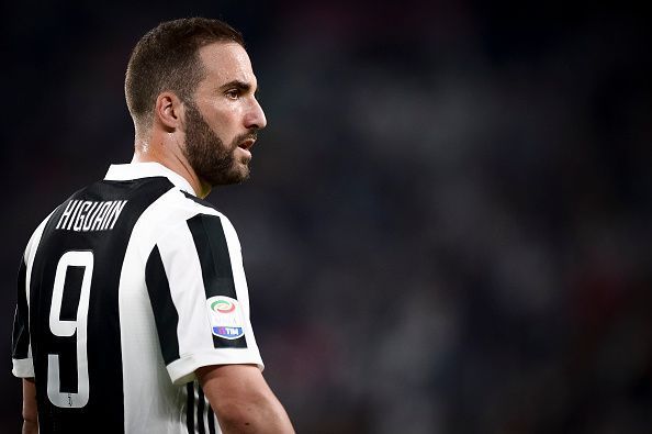 Gonzalo Higuain of Juventus FC looks on during the Serie A...