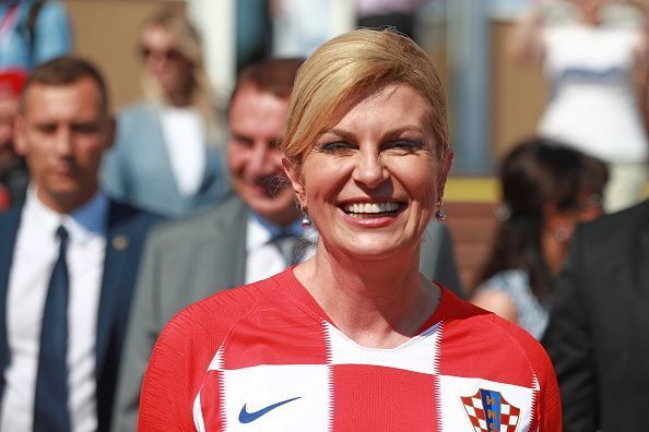 Croatian President Kolinda Grabar-Kitarovic arrives in Sochi to attend 2018 FIFA World Cup Quarter-final match between Russia and Croatia