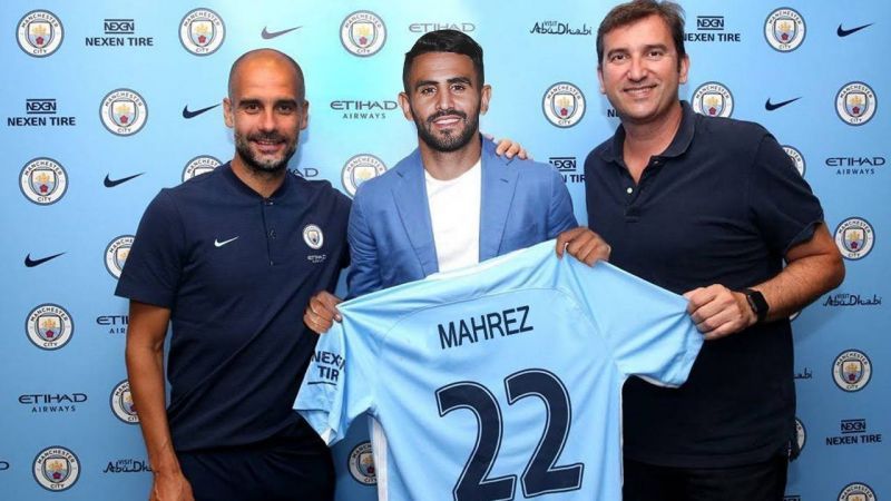 Mahrez completed his long-awaited move to Man City this summer