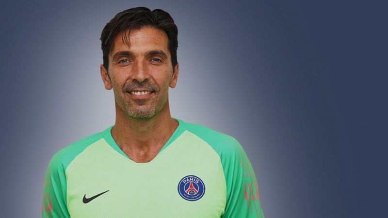 Buffon in his new PSG kit