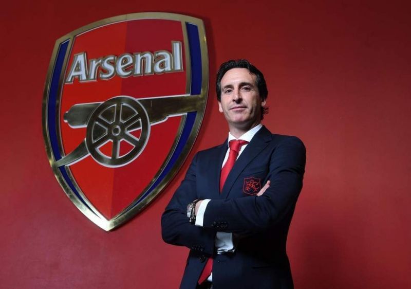 Emery at the Emirates Stadium