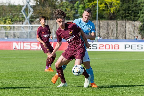 Manchester City v FC Barcelona - UEFA Youth League Semi Final