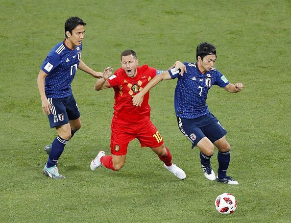 Football: Japan vs Belgium at World Cup