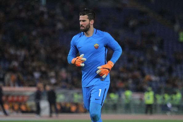 As Roma goalkeeper Allison Becker&lt;p&gt;at Stadio Olimpico of Rome...