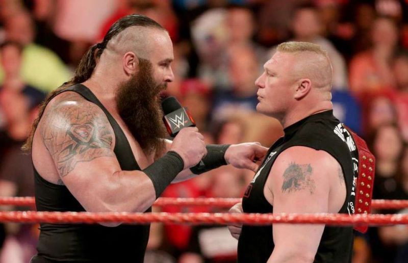 Strowman and Lesnar