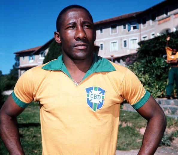 Sport. Football. Circa 1965. A portrait of Djalma Samtos of Brazil.