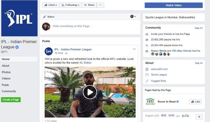 IPL Facebook Page