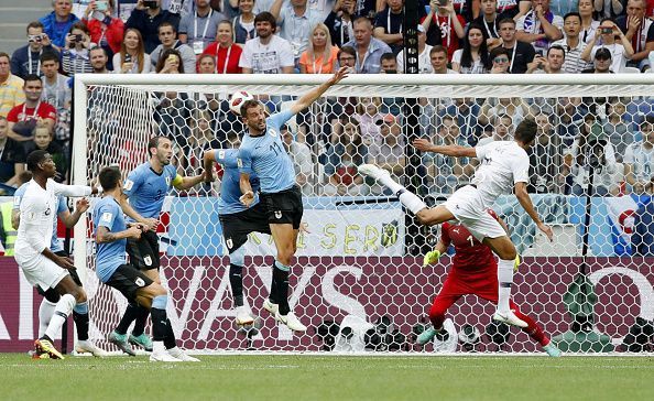 Football: Uruguay vs France at World Cup