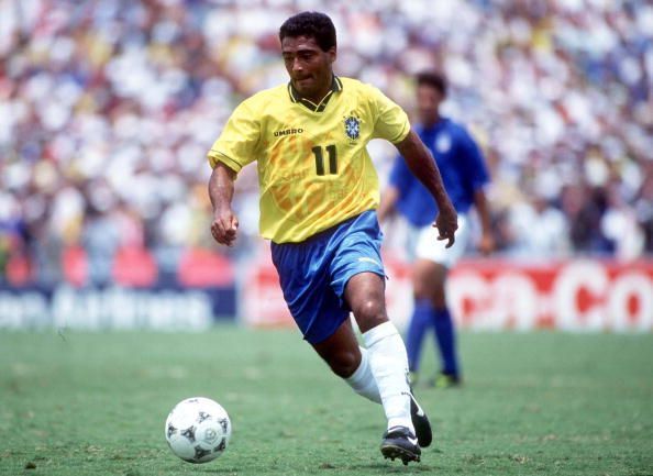 1994 World Cup Final. Pasadena, USA. 17th July, 1994. Brazil 0 v Italy 0. (Brazil won 3-2 on penalties) Brazil&#039;s Romario