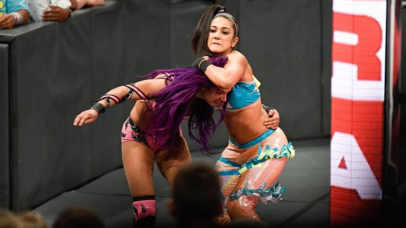 Bayley and Sasha Banks